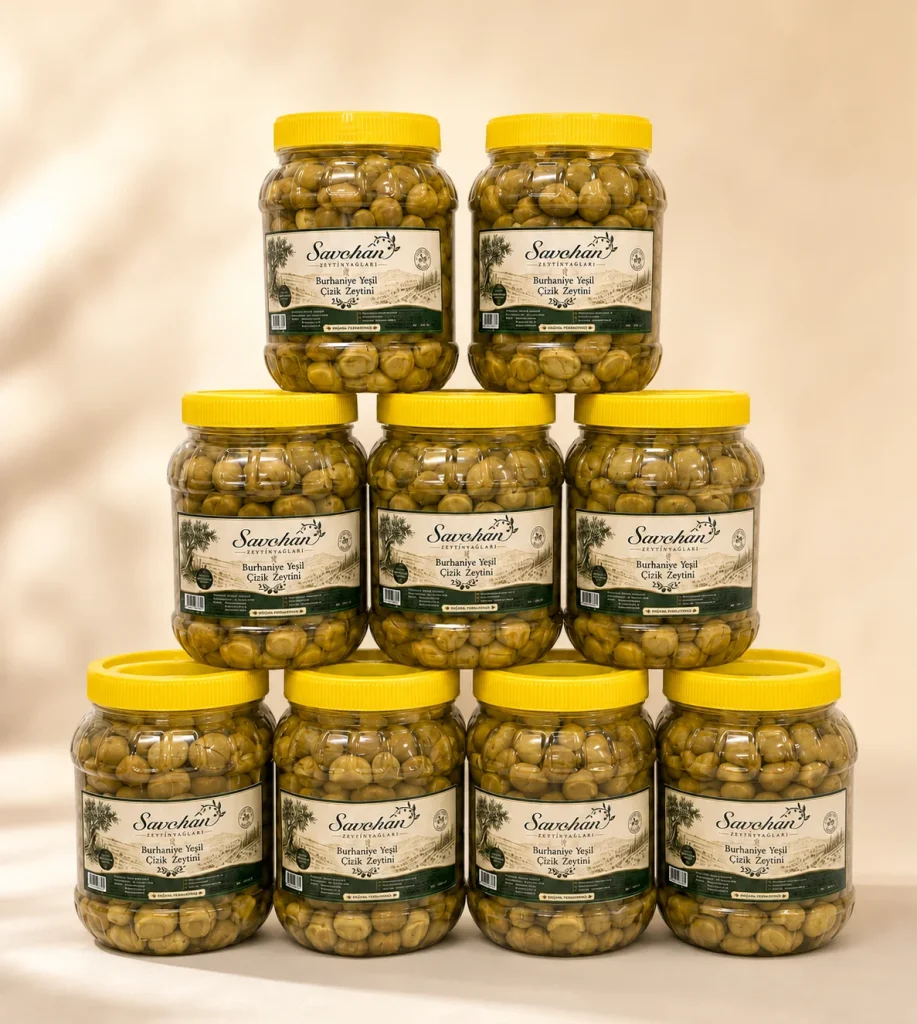 Savcıhan Burhaniye Yeşil Çizik Zeytini 1000 g